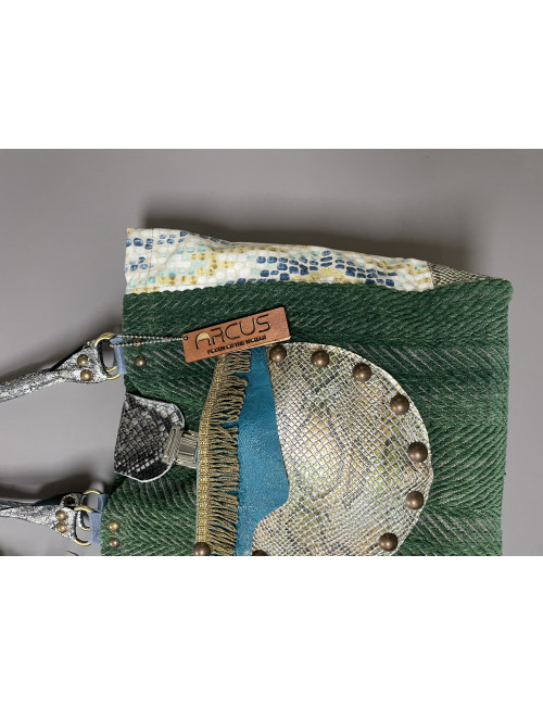Lovely green leather bag